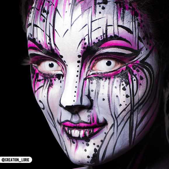 PRIMAL Zombie I lentilles blanches opaques zombie aveugle