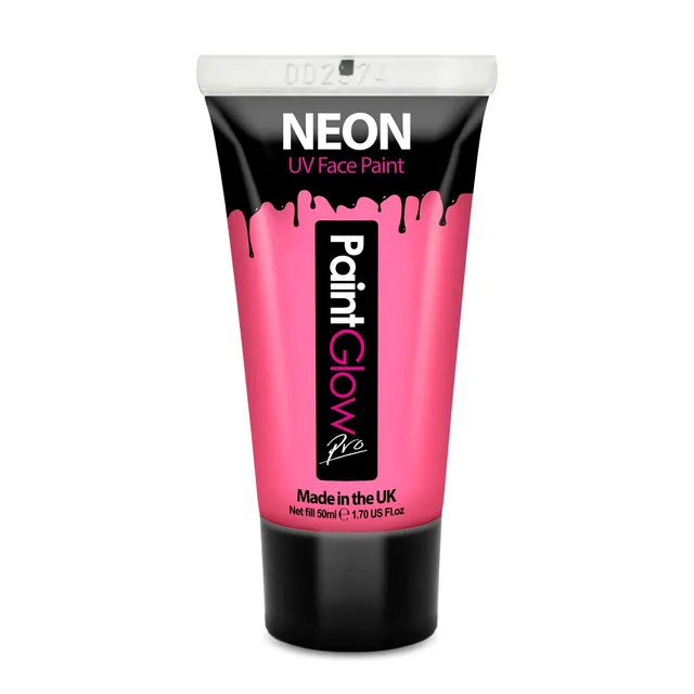 PaintGlow UV peinture visage et corps rose 50 ml