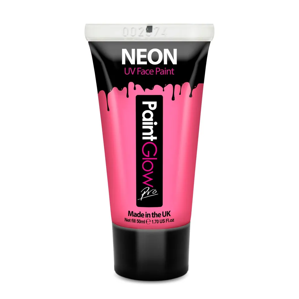PaintGlow UV peinture visage et corps rose 50 ml