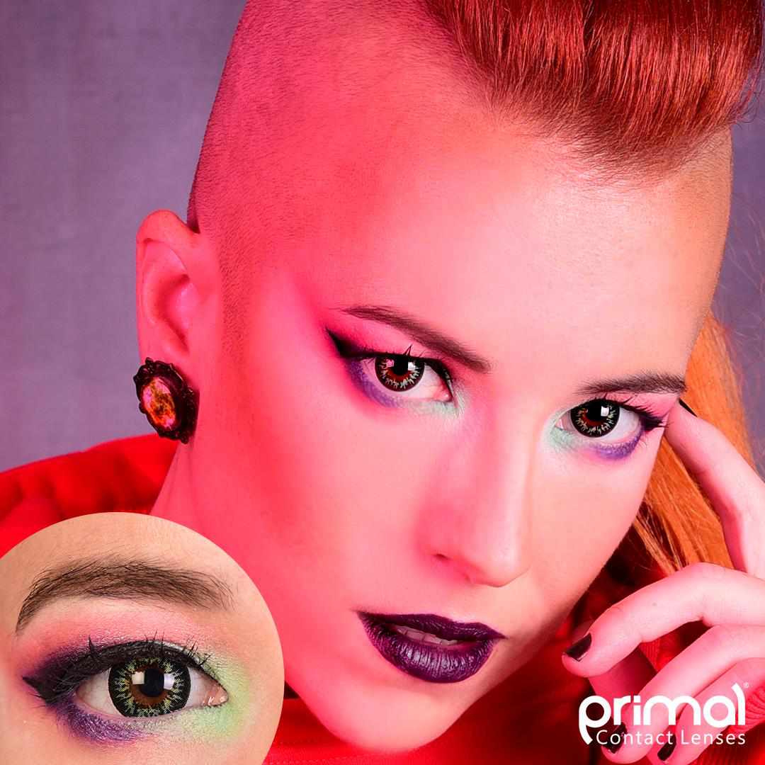 PRIMAL Mesmerize Emerald lentilles de contact vert émeraude