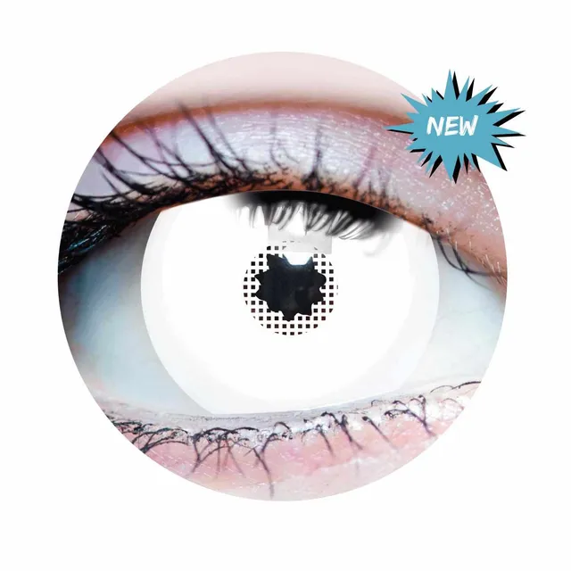 PRIMAL White Mini Sclera lentilles blanches effet