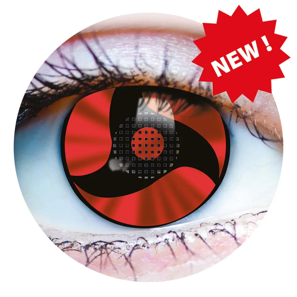 Primal Itachi Uchiha Mangekyou lentilles cosplay Naruto