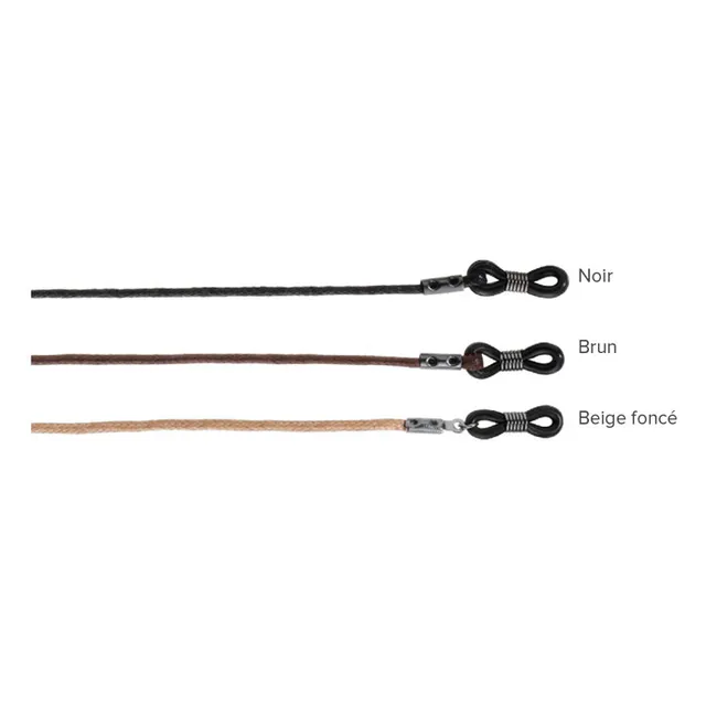 JHB 9119 cordon coton ciré 2mm lot 12 noir brun beige