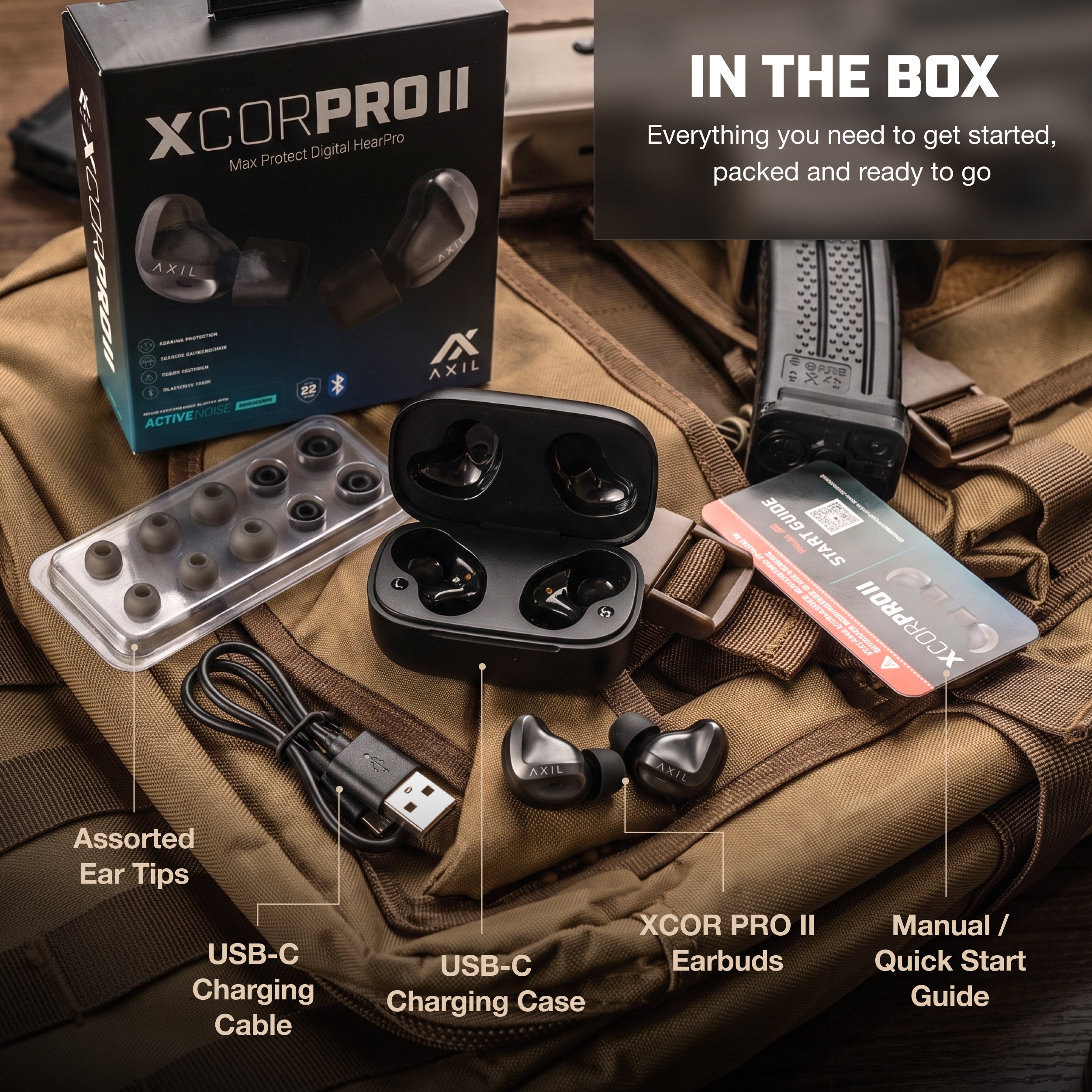 Axil Xcor Pro II écouteurs protection auditive ANR