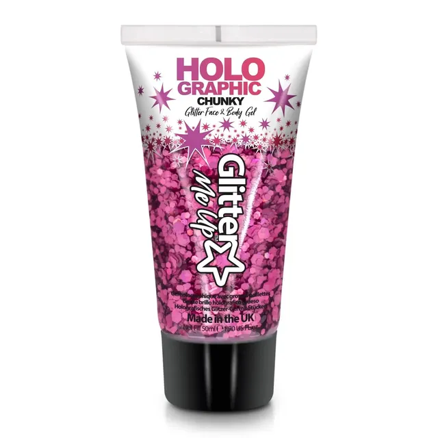 Glitter Me Up gel pailleté holographique Princess Pink 50 ml