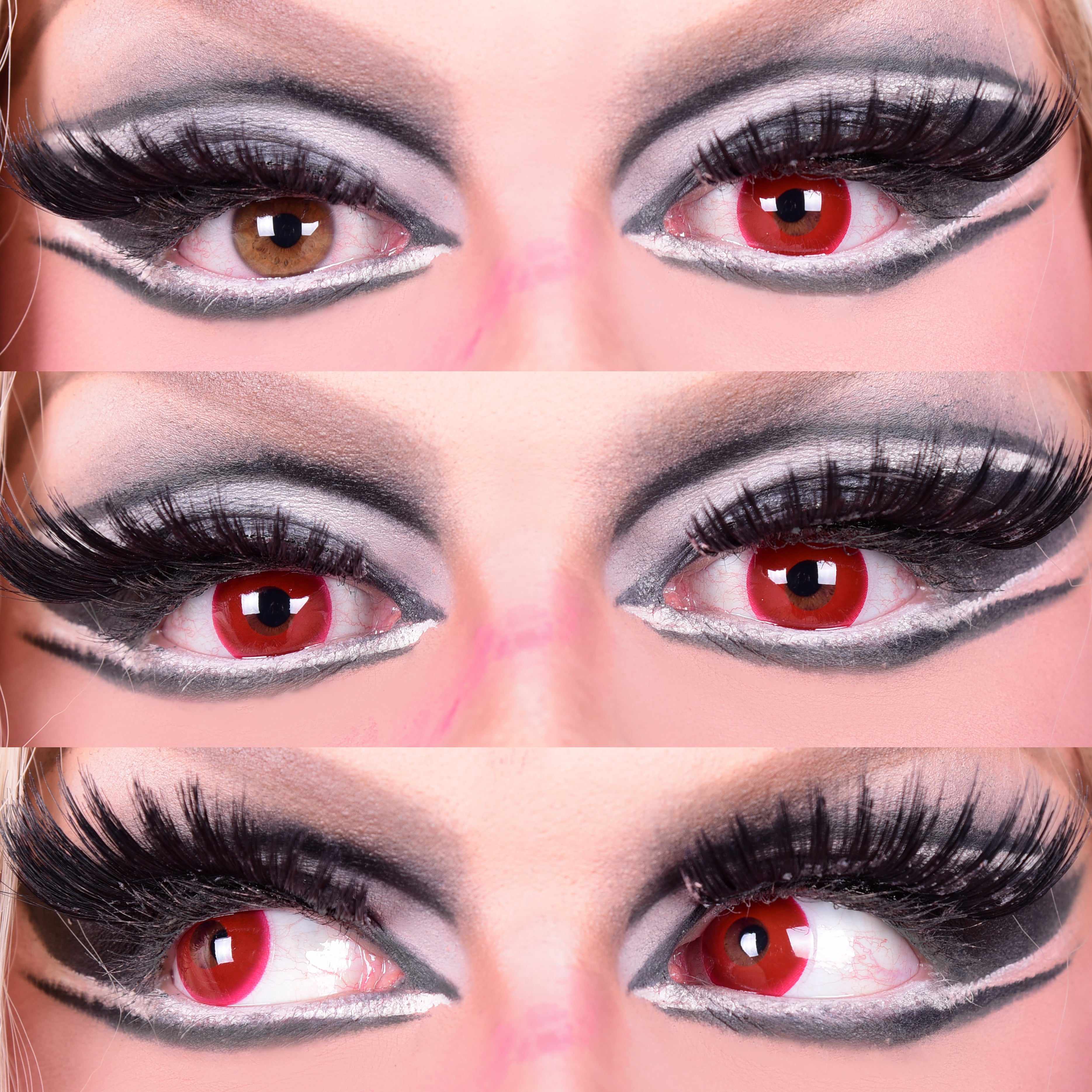 Primal Evil Eyes lentilles couleur rouge démon