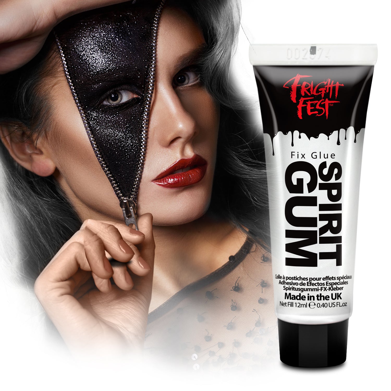 Primal Fright Fest Spirit Gum colle peau 12 ml fixation forte