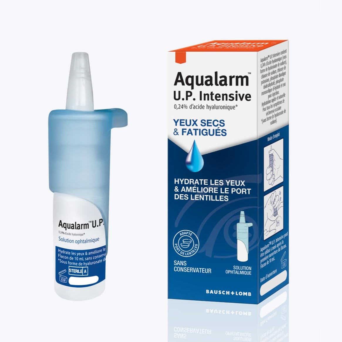 Aqualarm U.P. Intensive gouttes yeux secs 2x10ml hyaluronique