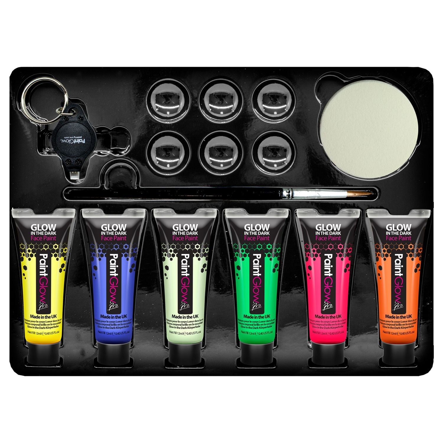 PaintGlow coffret maquillage fluo UV visage phosphorescent