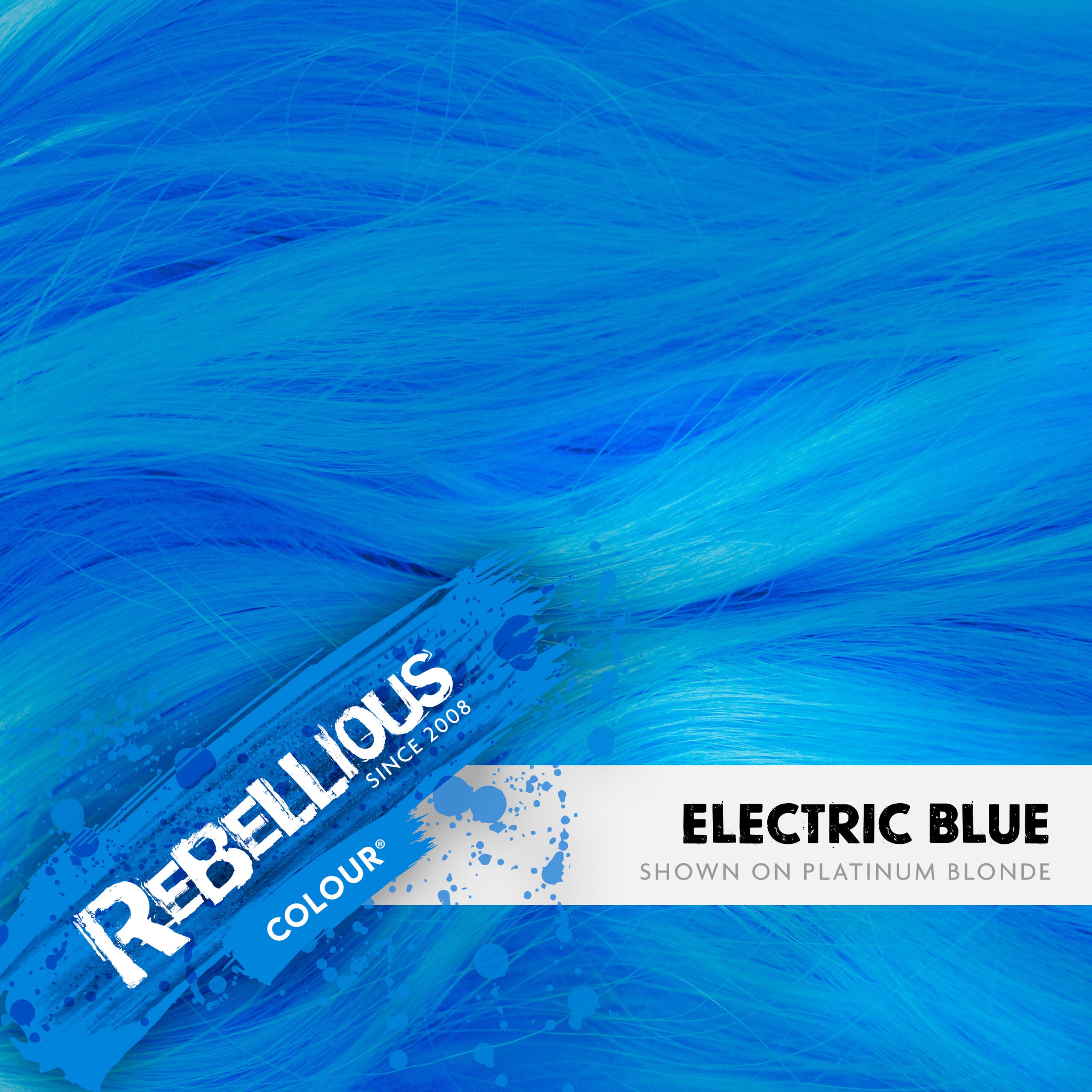 Rebellious Electric Blue coloration semi-permanente bleue 100 ml