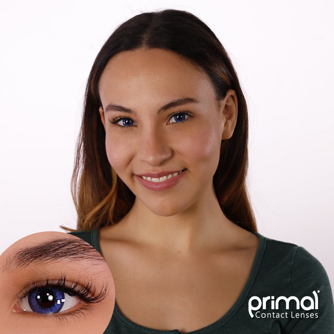 PRIMAL Moonlight Azure lentilles bleues 14 mm