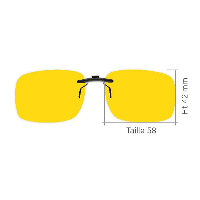 JHB Polyclip 160T clip conduite jaune polarisant 58