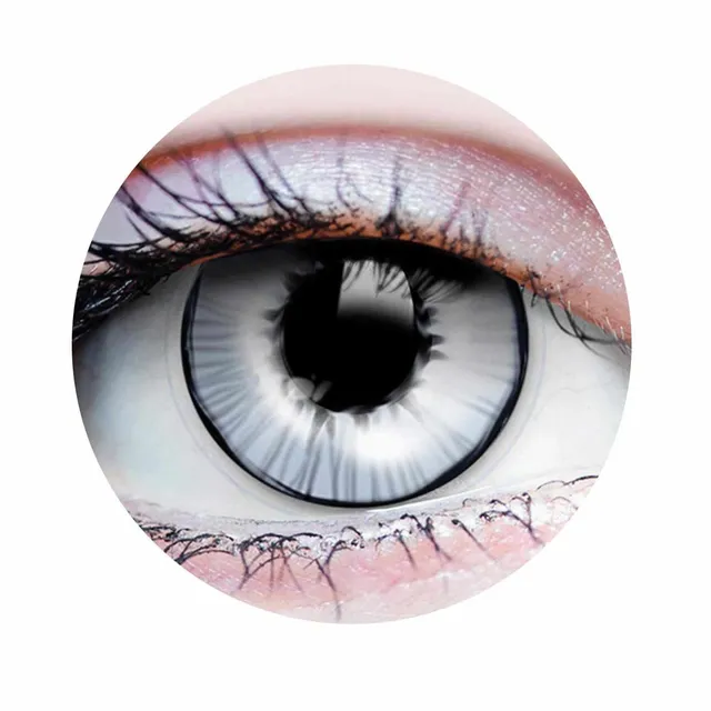 PRIMAL Ghost lentilles cosplay grises blanches opaques