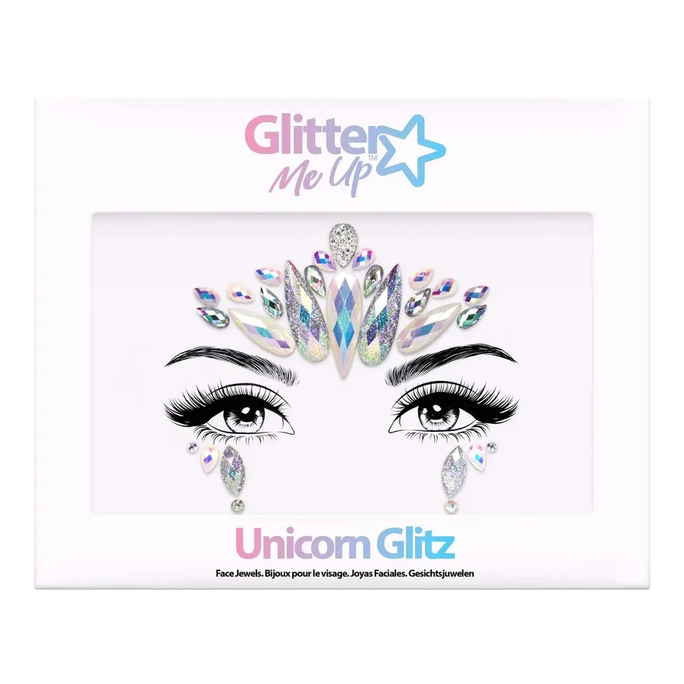 Glitter Me Up Unicorn Glitz bijoux visage pastel