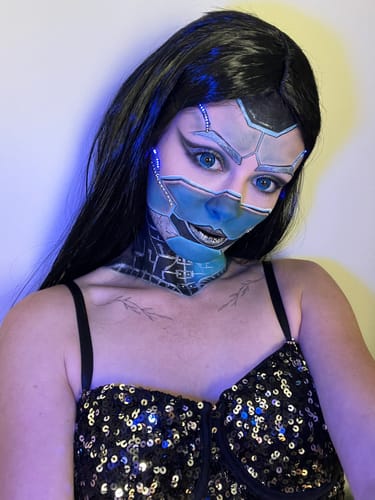 PRIMAL Piranha I lentilles bleues opaque