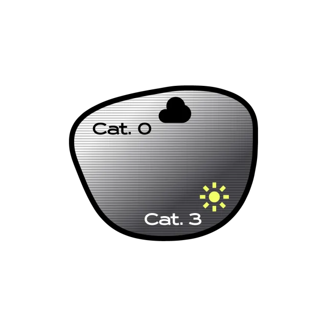 Metaoptics verres unifocaux XTRActiv gris Cat.0-3