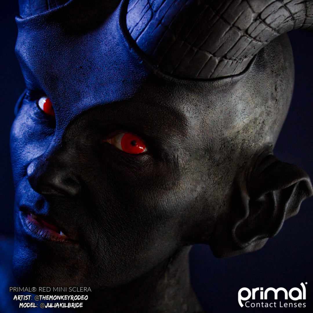 Primal Red Mini Sclera lentilles de contact rouges