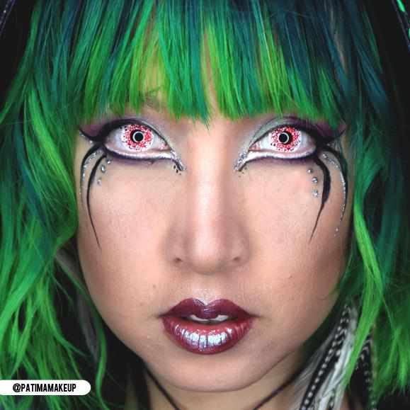 PRIMAL Berserker I lentilles couleur blanc rouge