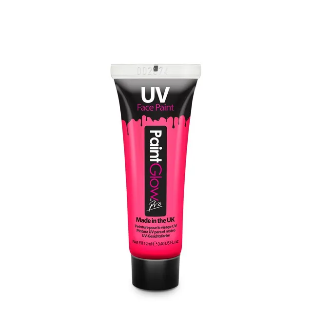PRIMAL PaintGlow peinture visage UV rose 12ml fluo