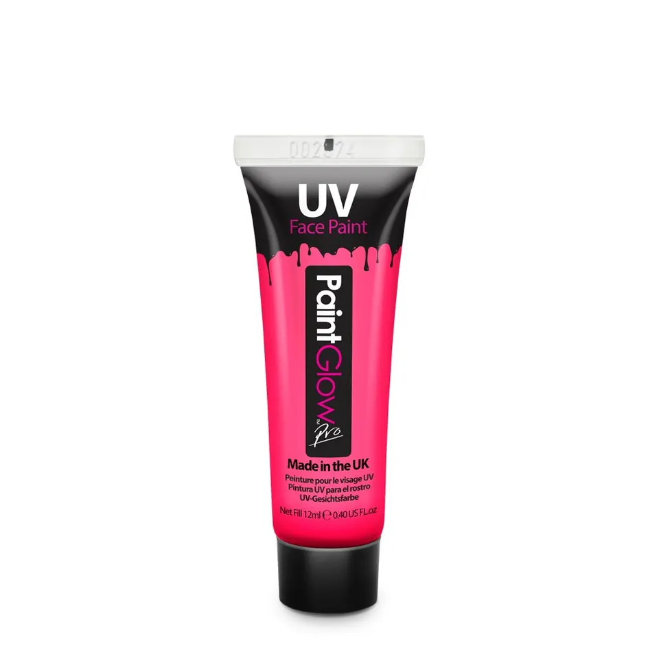 PRIMAL PaintGlow peinture visage UV rose 12ml fluo