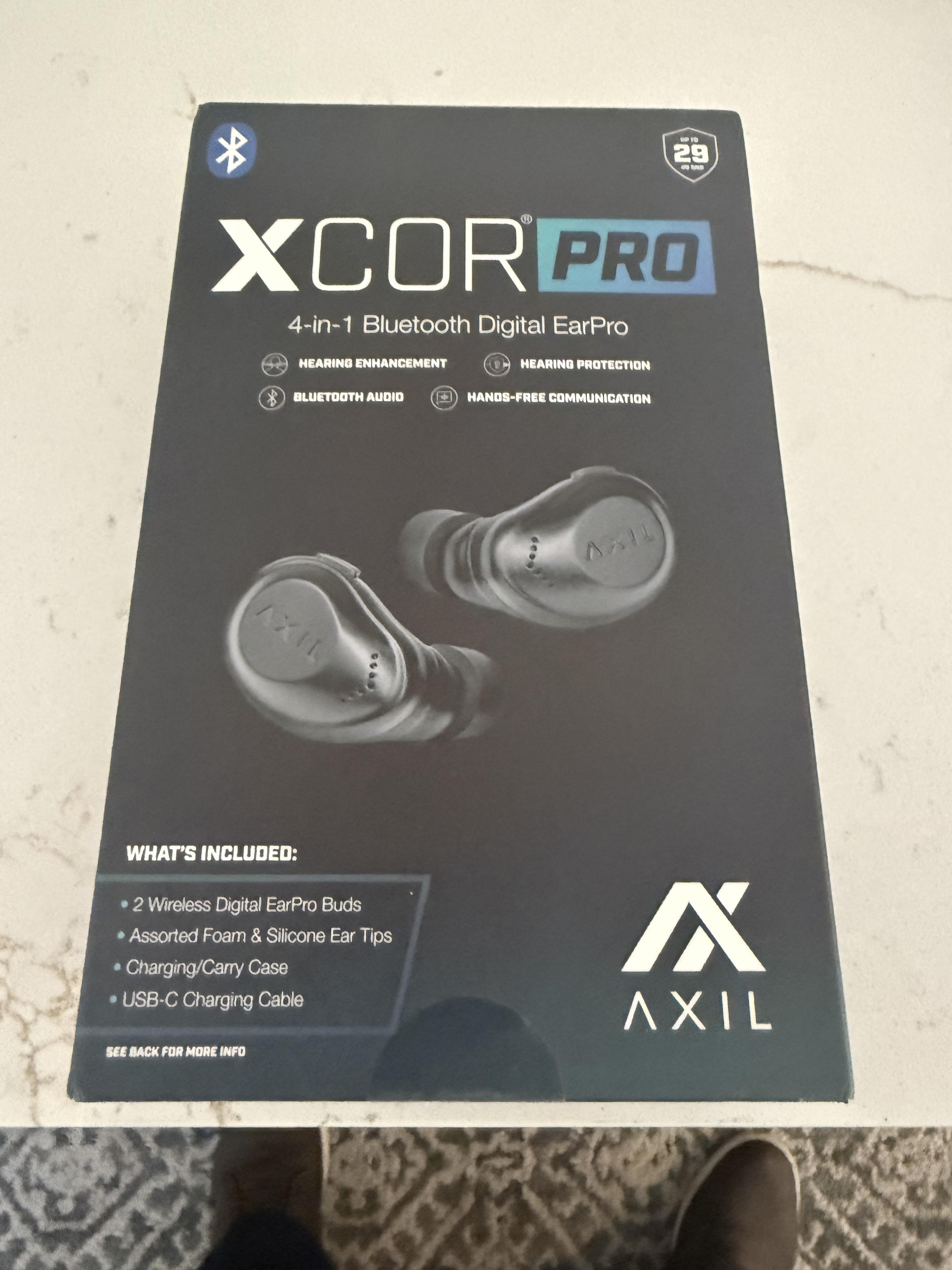 AXIL XCOR PRO bouchons oreilles bluetooth 27 dB