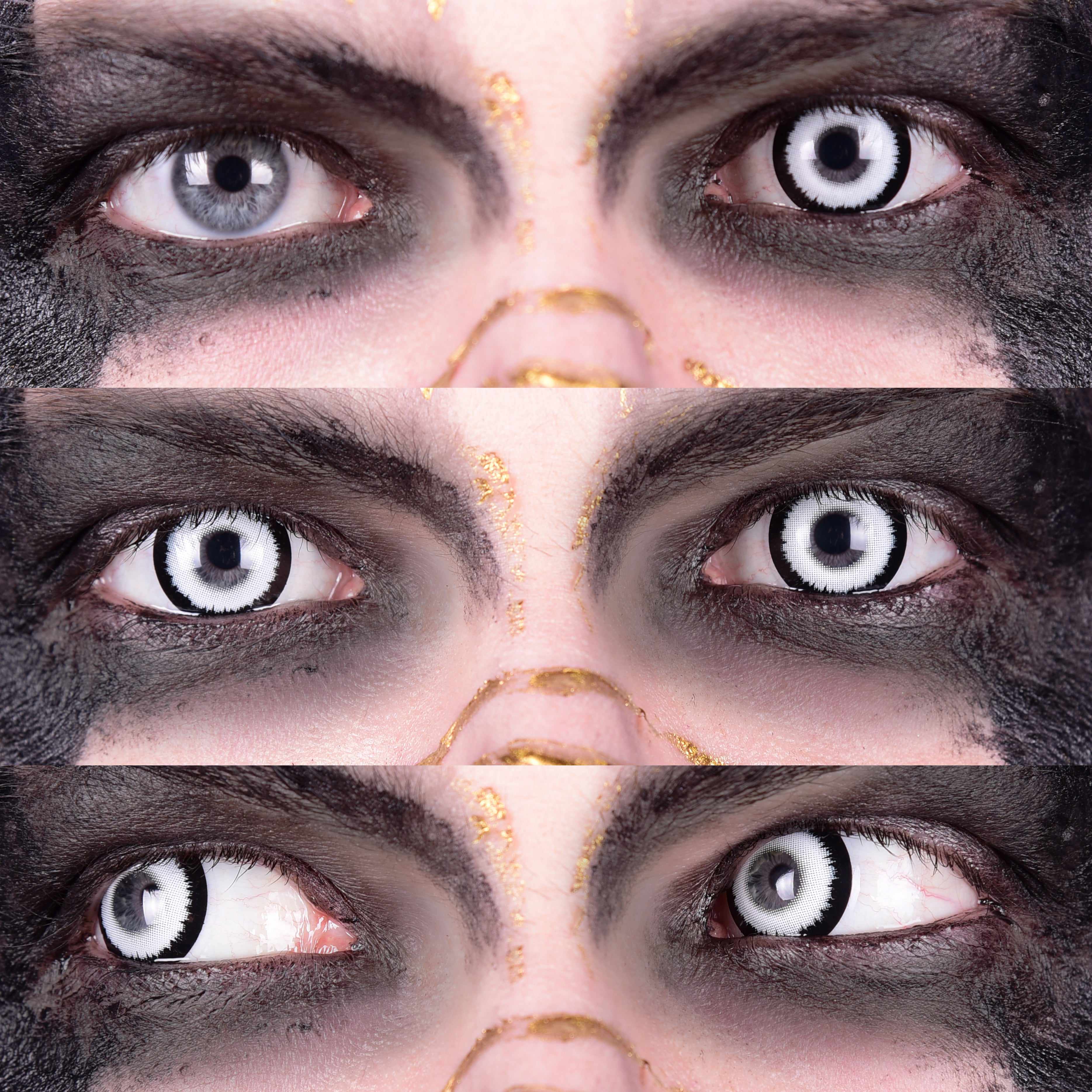 PRIMAL Werewolf III lentilles blanches loup-garou