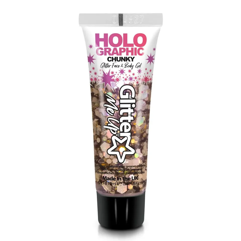 Glitter Me Up Golden Girl gel paillettes visage 12 ml