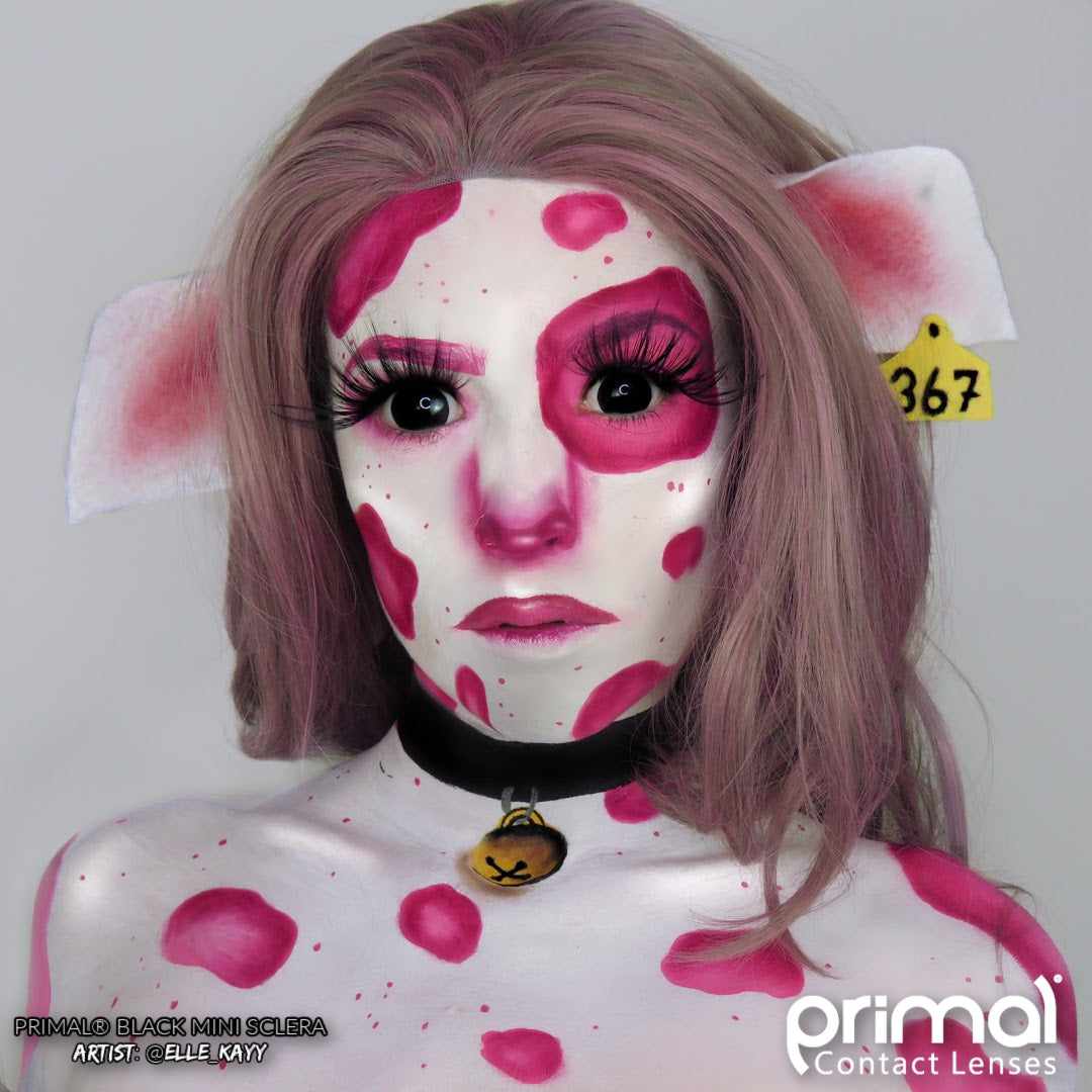 Primal Black Mini Sclera lentilles noires opaques noir total
