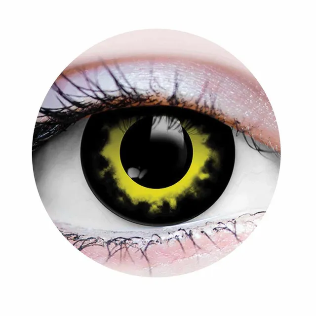 PRIMAL Storm lentilles de contact cosplay noir jaune