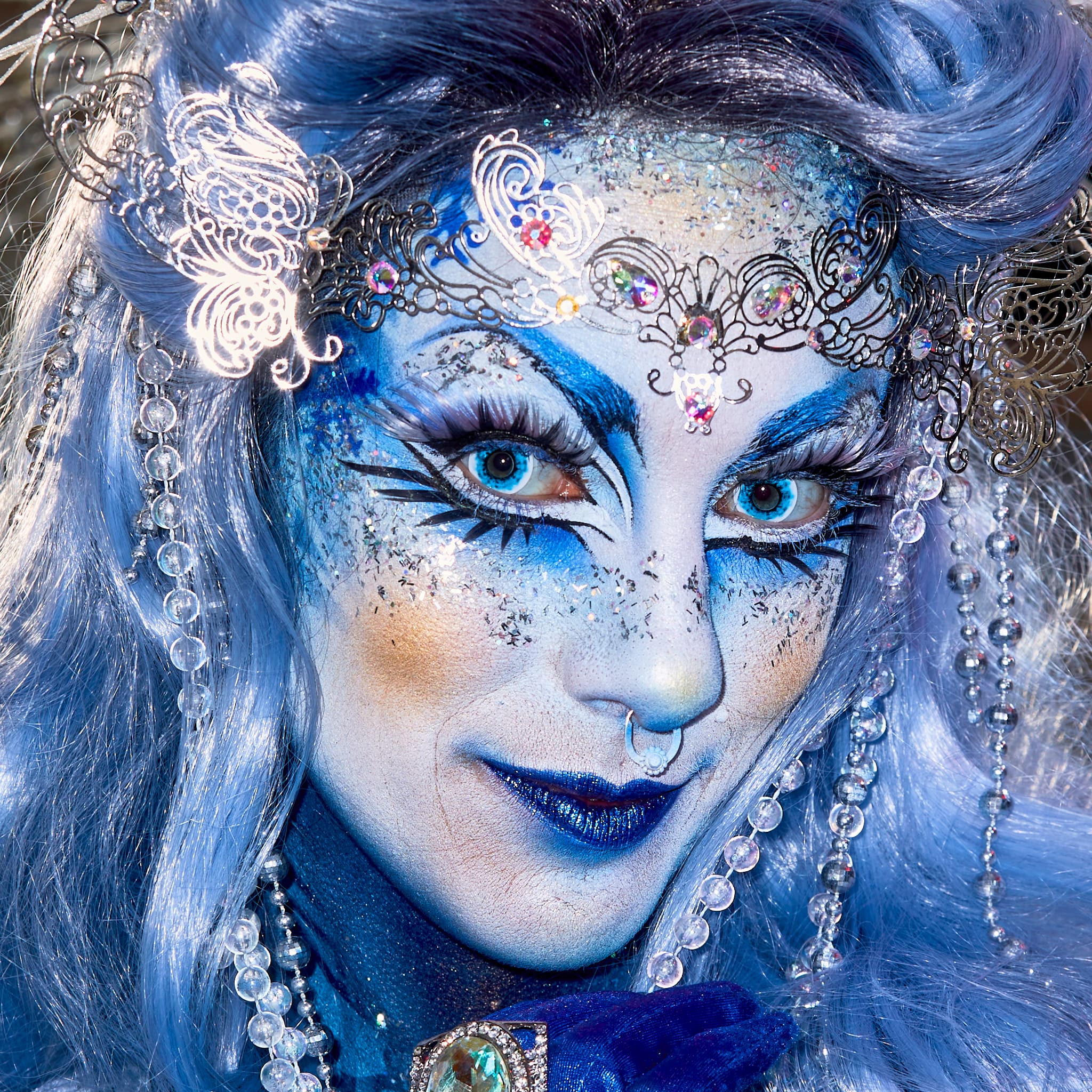 PRIMAL Wraith I lentilles fantaisie blanches bleues