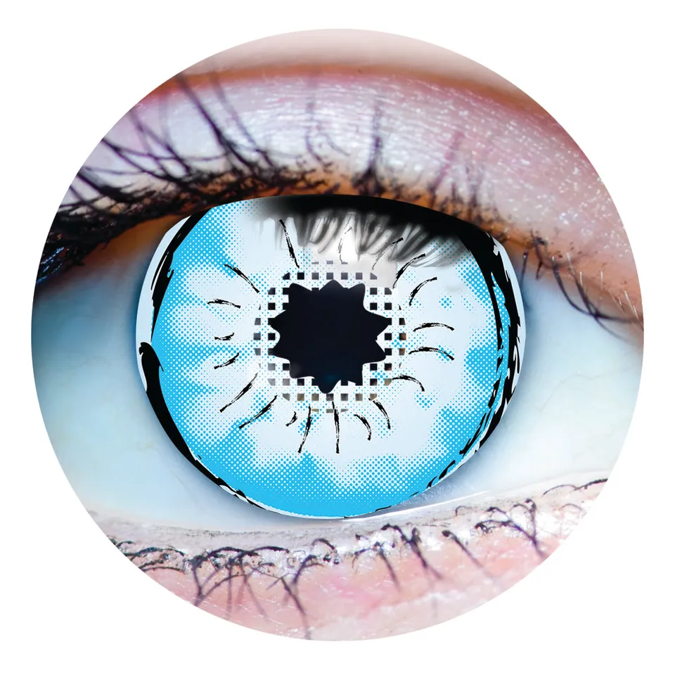 PRIMAL Gojo Satoru lentilles cosplay bleu glacier