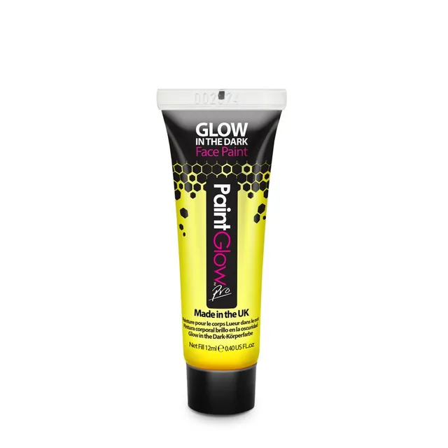 PRIMAL PaintGlow peinture visage jaune 12 ml phosphorescente