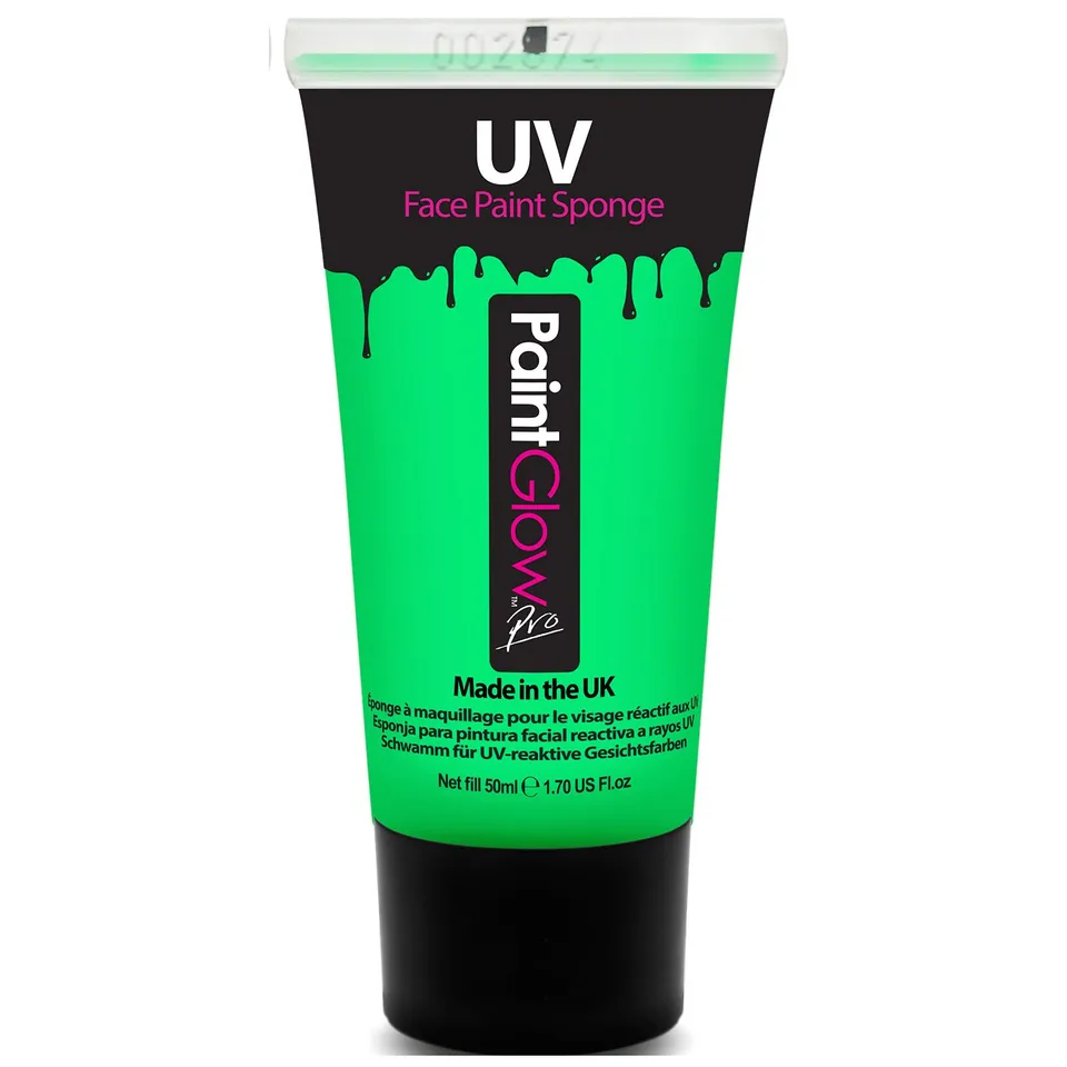 PaintGlow UV vert peinture visage et corps fluo 50ml