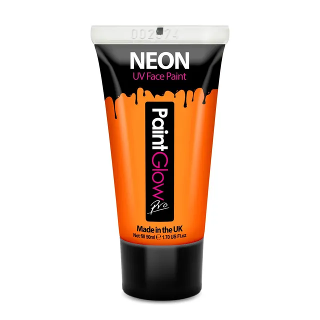 Primal PaintGlow peinture visage orange 50ml UV