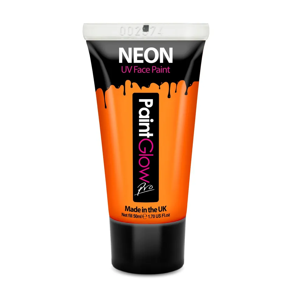 Primal PaintGlow peinture visage orange 50ml UV