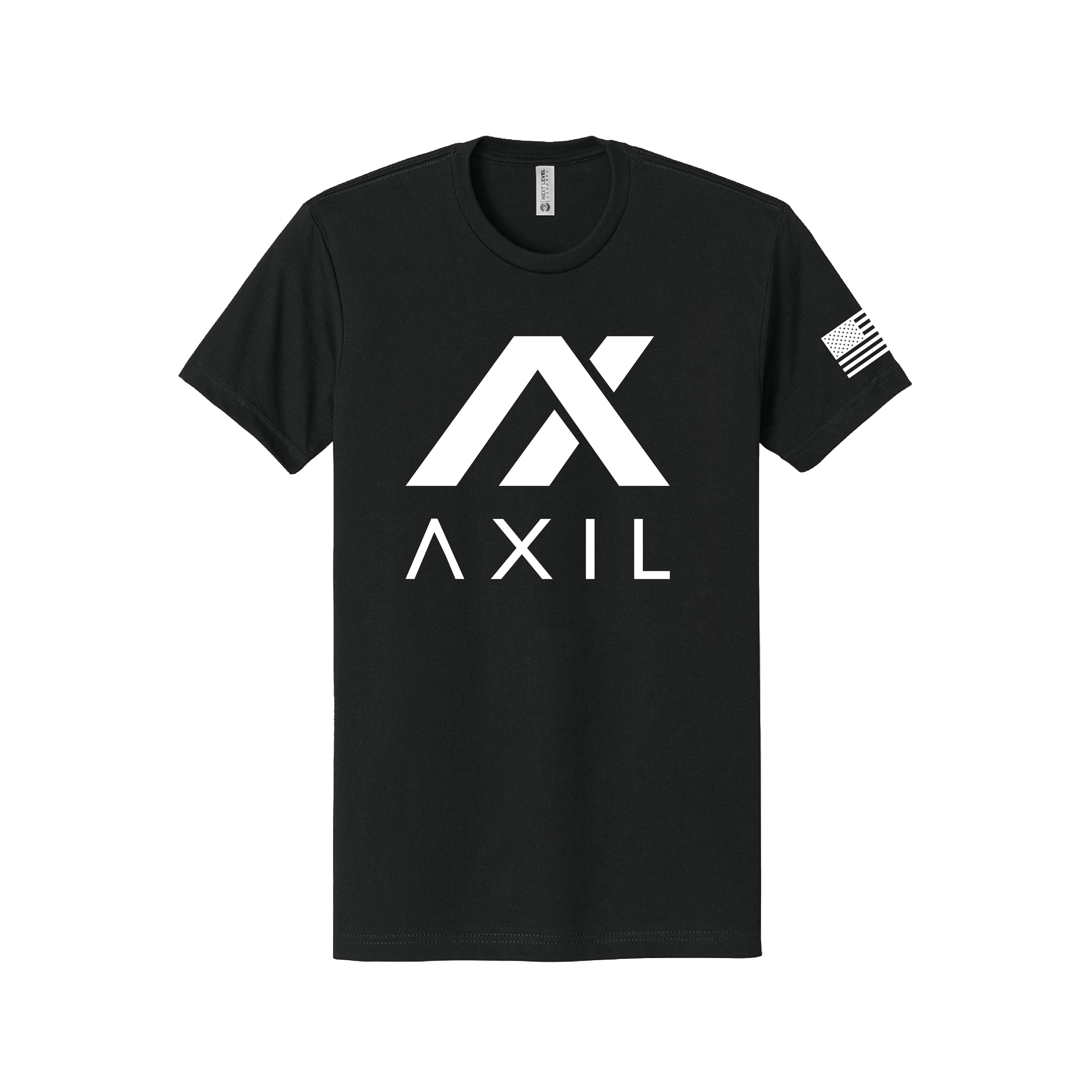 AXIL Logo T-shirt coton noir coupe confort