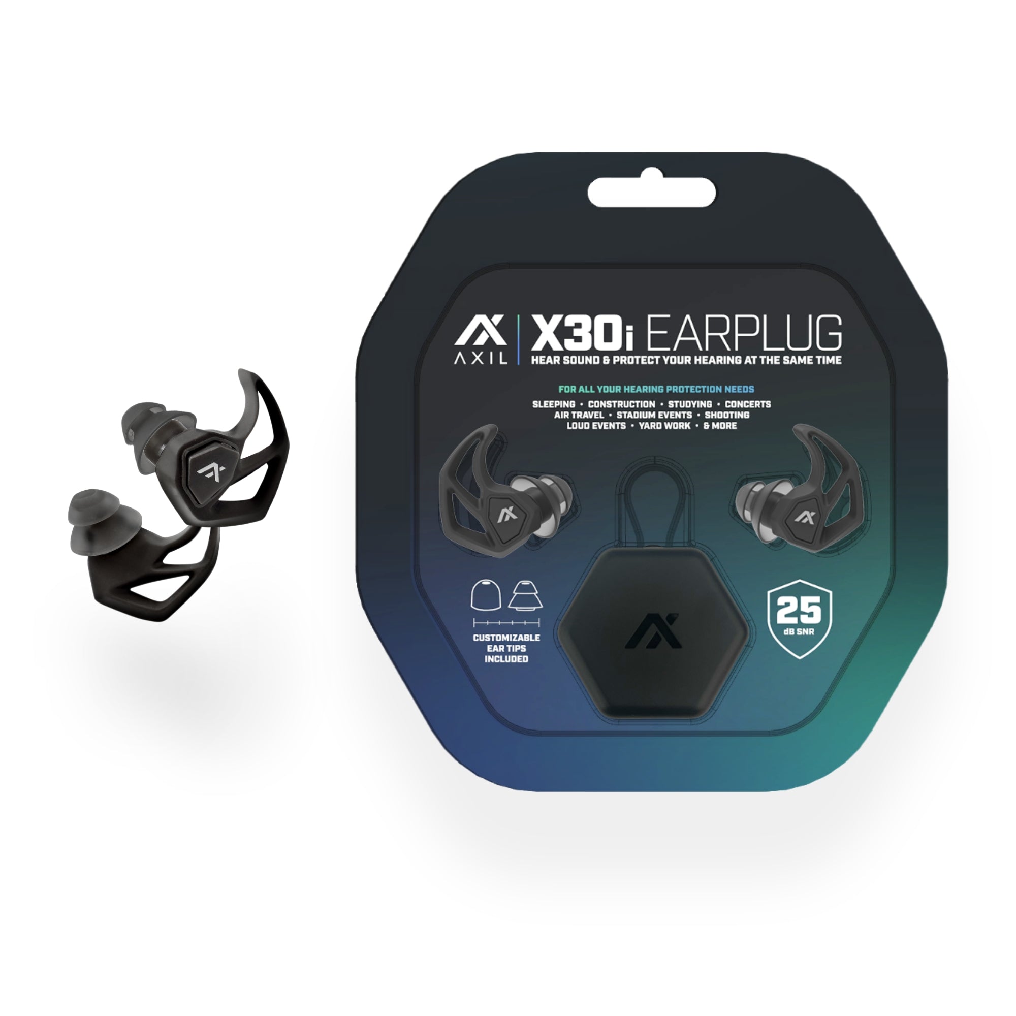 AXIL X30i bouchons oreilles à valve réglable