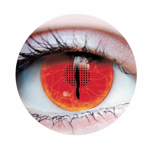 PRIMAL Jurassic II lentilles de contact reptile rouges