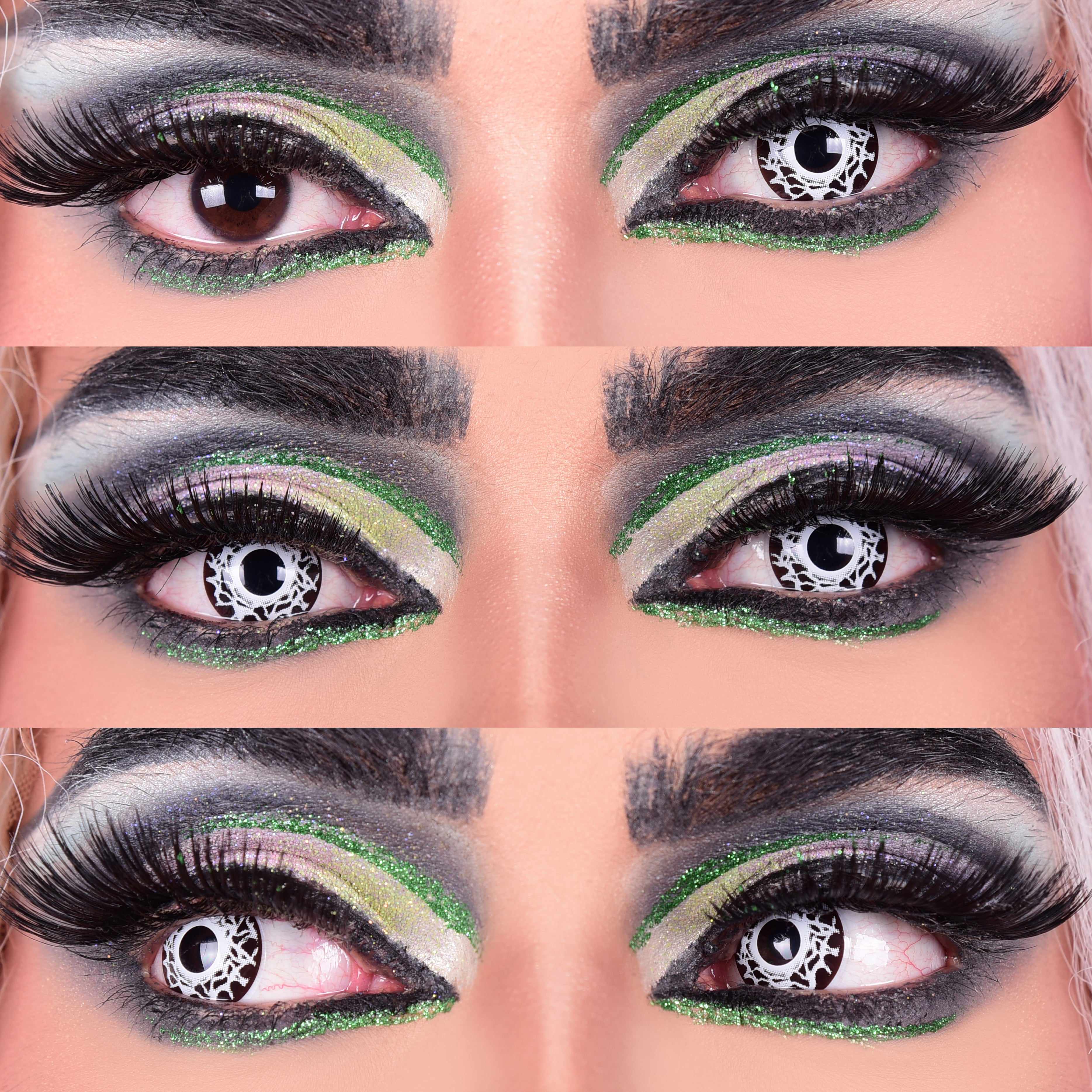 PRIMAL Necromancer lentilles contact noires et blanches