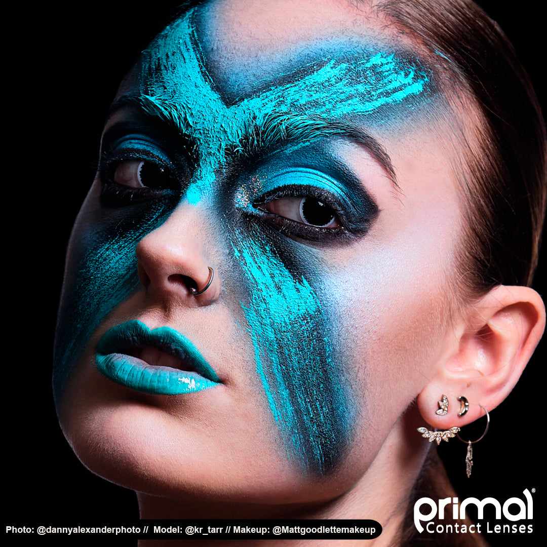 PRIMAL Chaos lentilles noires cosplay pupille libre