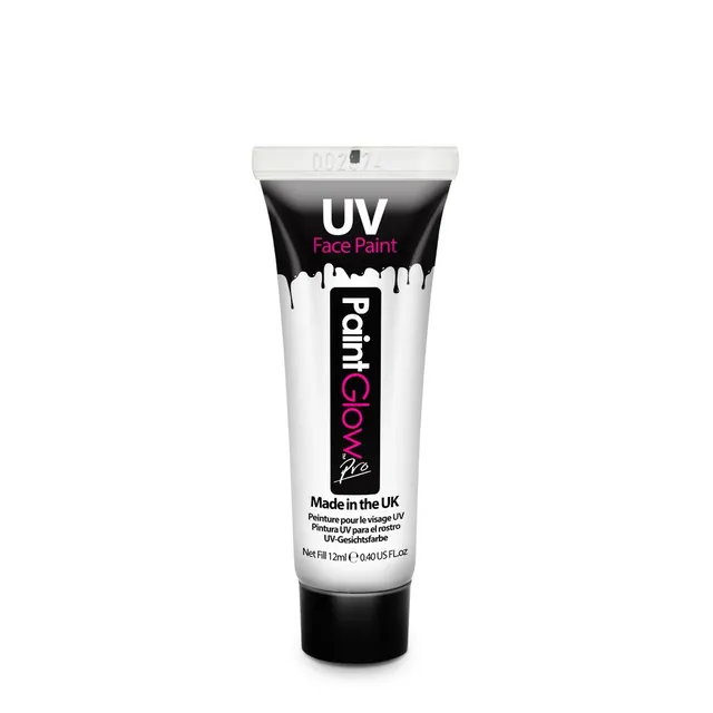 PaintGlow UV peinture visage et corps blanc 12 ml