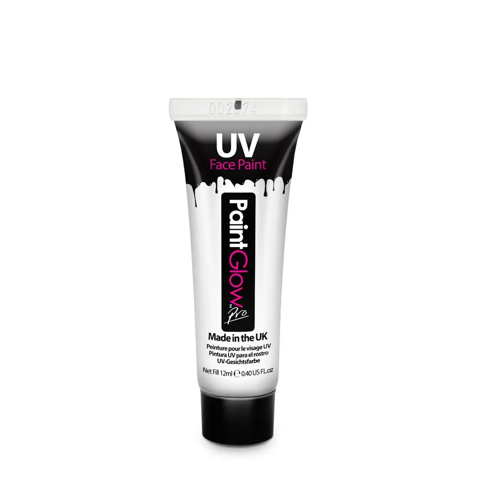 PaintGlow UV peinture visage et corps blanc 12 ml