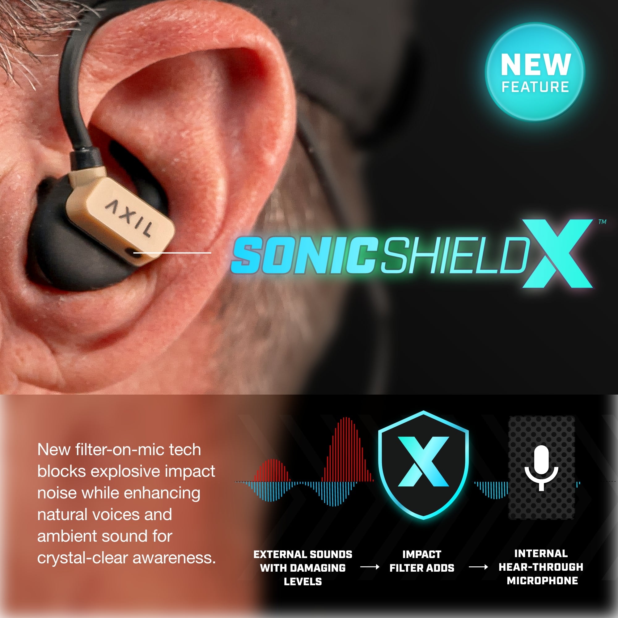 AXIL GS Extreme 3.0 bouchons oreilles électroniques