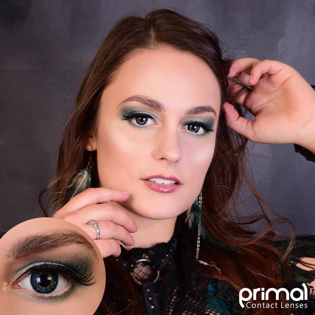 Primal Moonrise Ocean lentilles couleur turquoise 14,5 mm