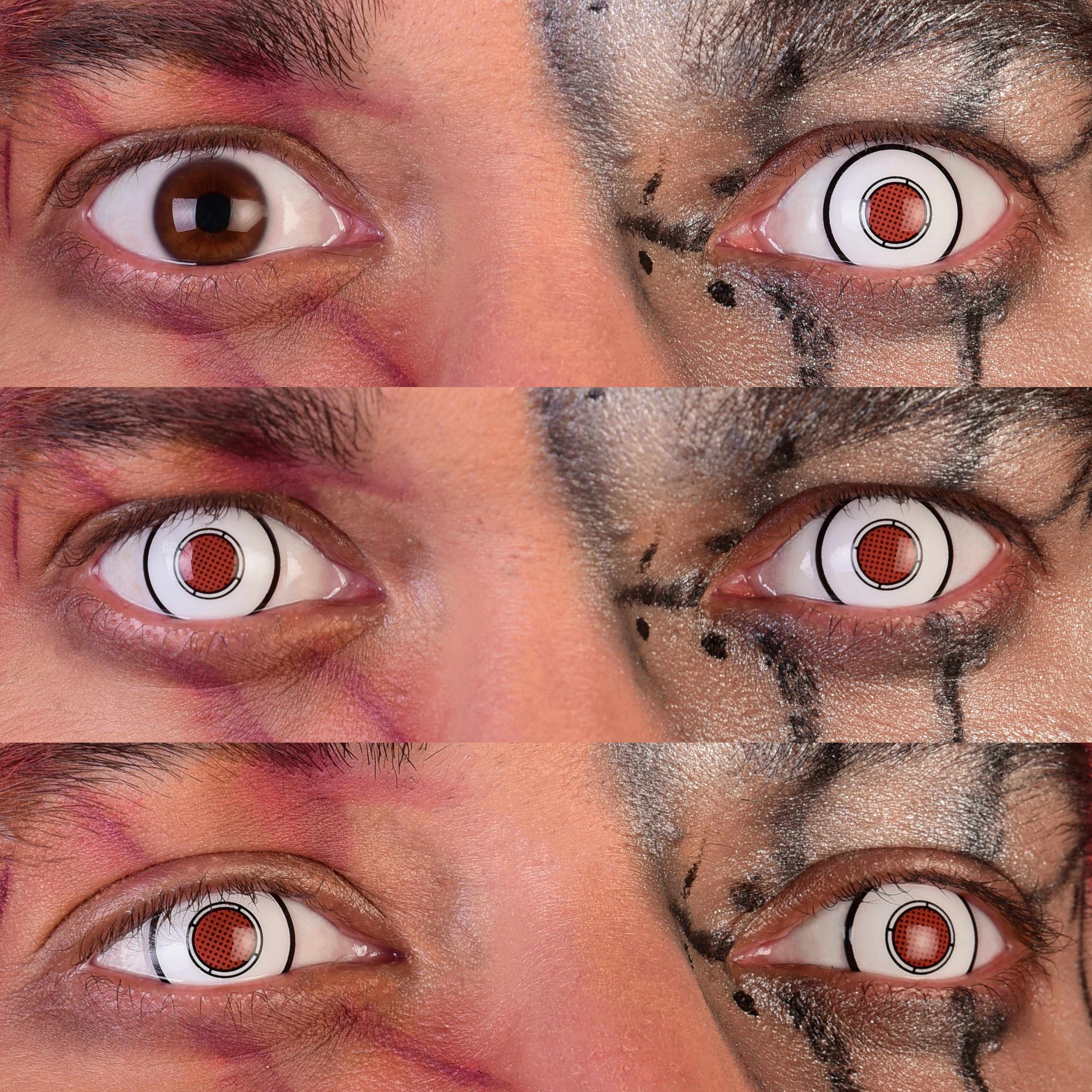 PRIMAL Terminator I lentilles couleur blanc rouge