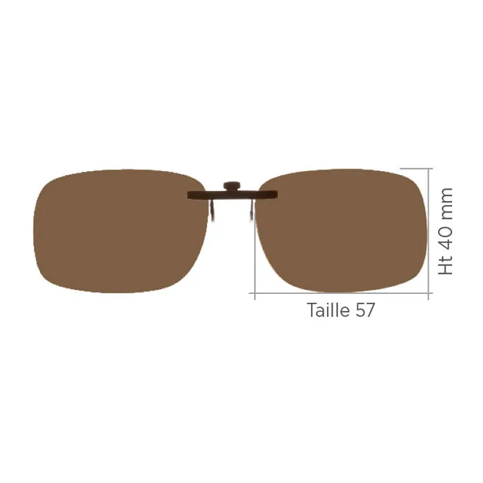 JHB Tinyclip 265Q clip solaire polarisant cat.3 taille 57