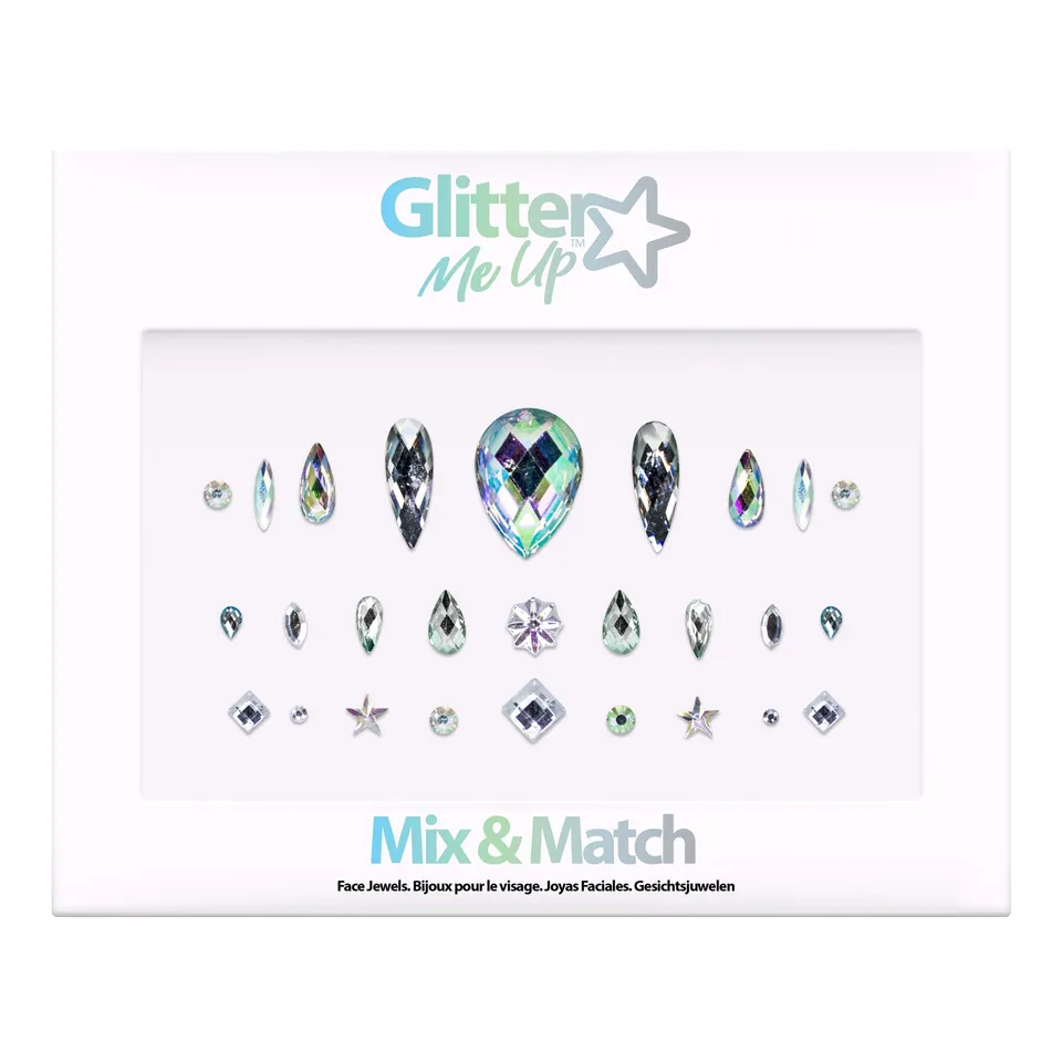 PRIMAL Glitter Me Up Mix & Match Gems strass visage réutilisable