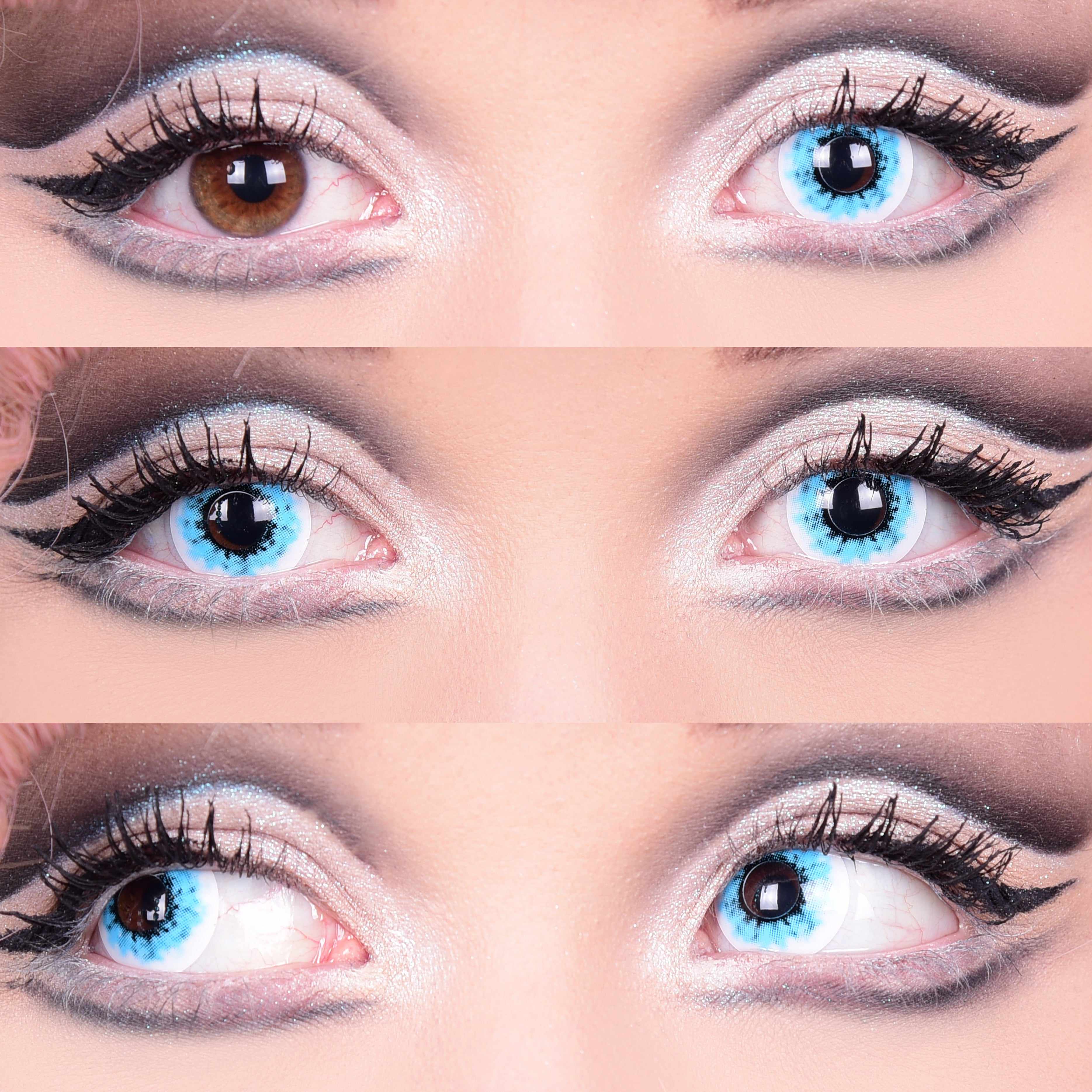 PRIMAL Wraith I lentilles fantaisie blanches bleues