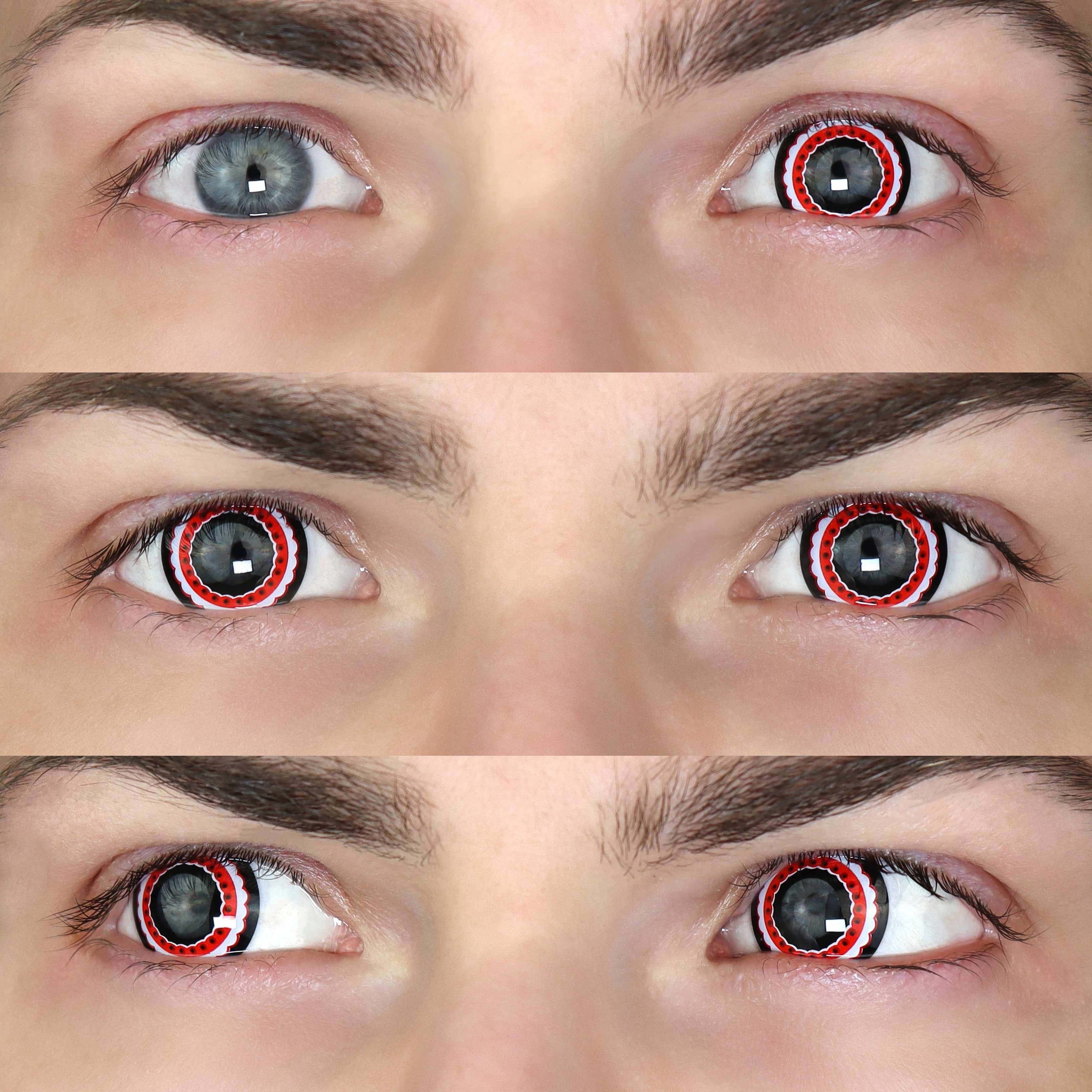 PRIMAL Day of The Dead I lentilles noires et rouges