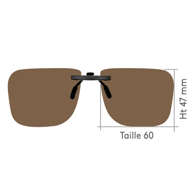 JHB Polyclip 164Q clip solaire polarisant taille 60
